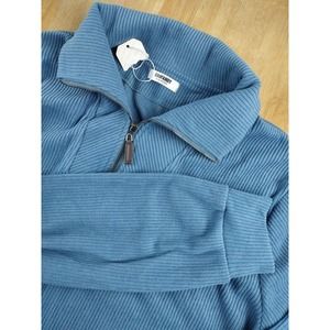 COOFANDY Men's Quarter Zip Up Sweater Lightweight Mock Neck Pullover Size Large‎